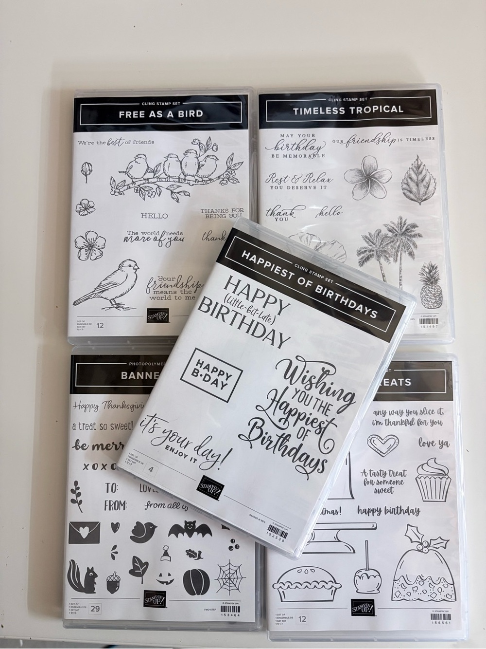 Stampin' Up! Cling Stamp Set Retired Bundle